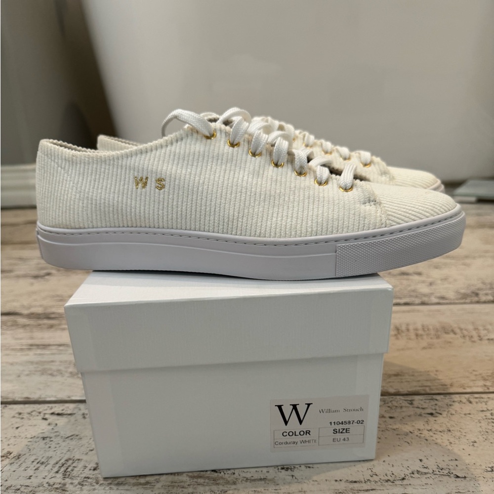 William Strouch White Corduroy sz 10